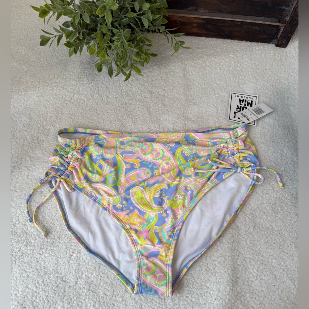 California Sunshine paisley swim bottoms